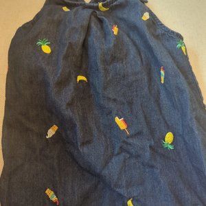 Never Worn! Hanna Andersson denim tank (size 4)